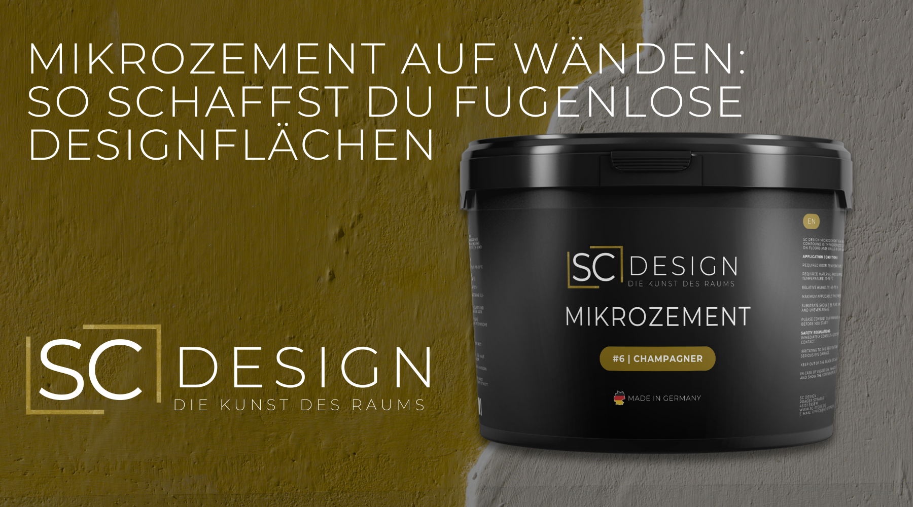 Mikrozement auf Wänden: So schaffst du fugenlose Designflächen