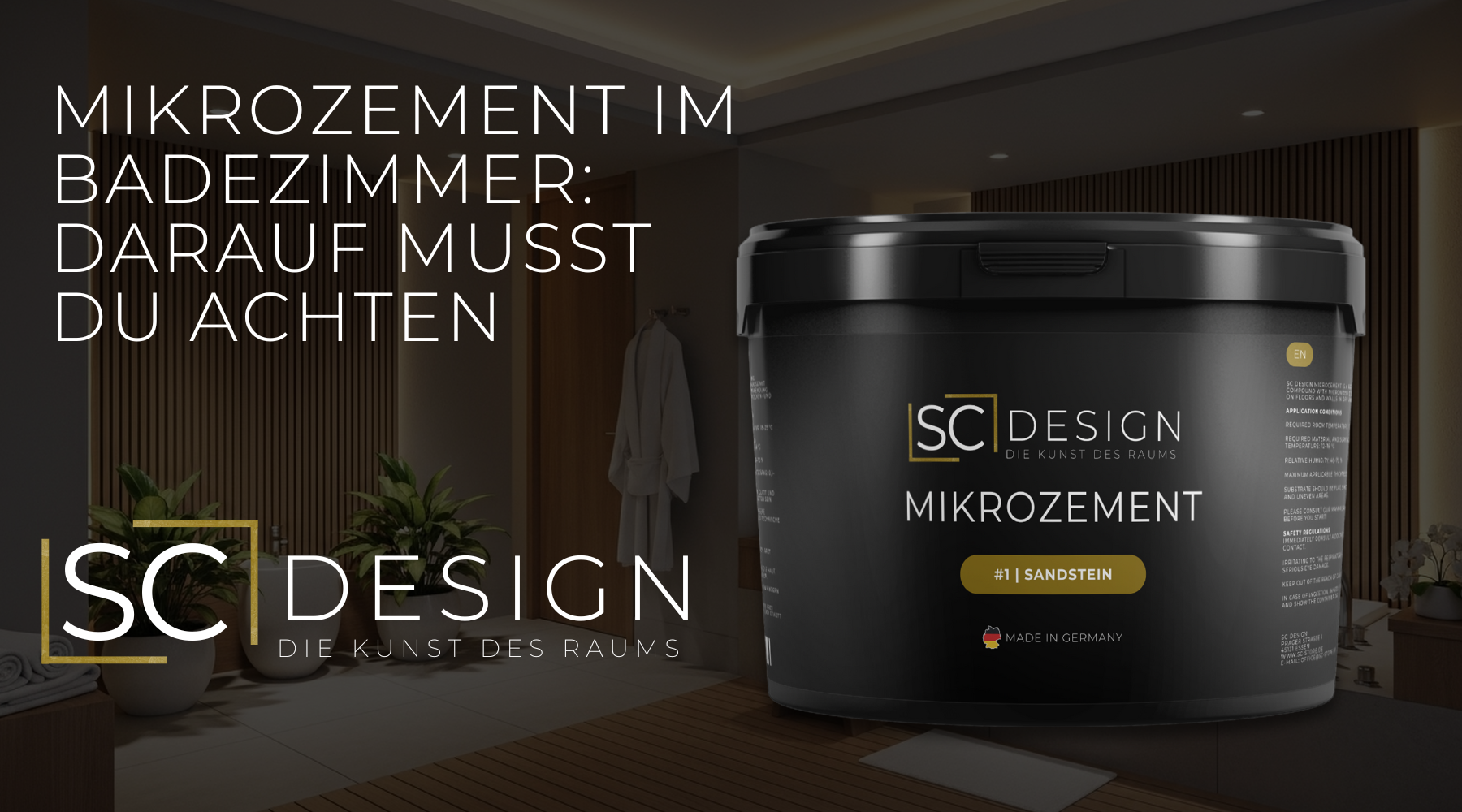 Mikrozement im Badezimmer: Darauf musst du achten