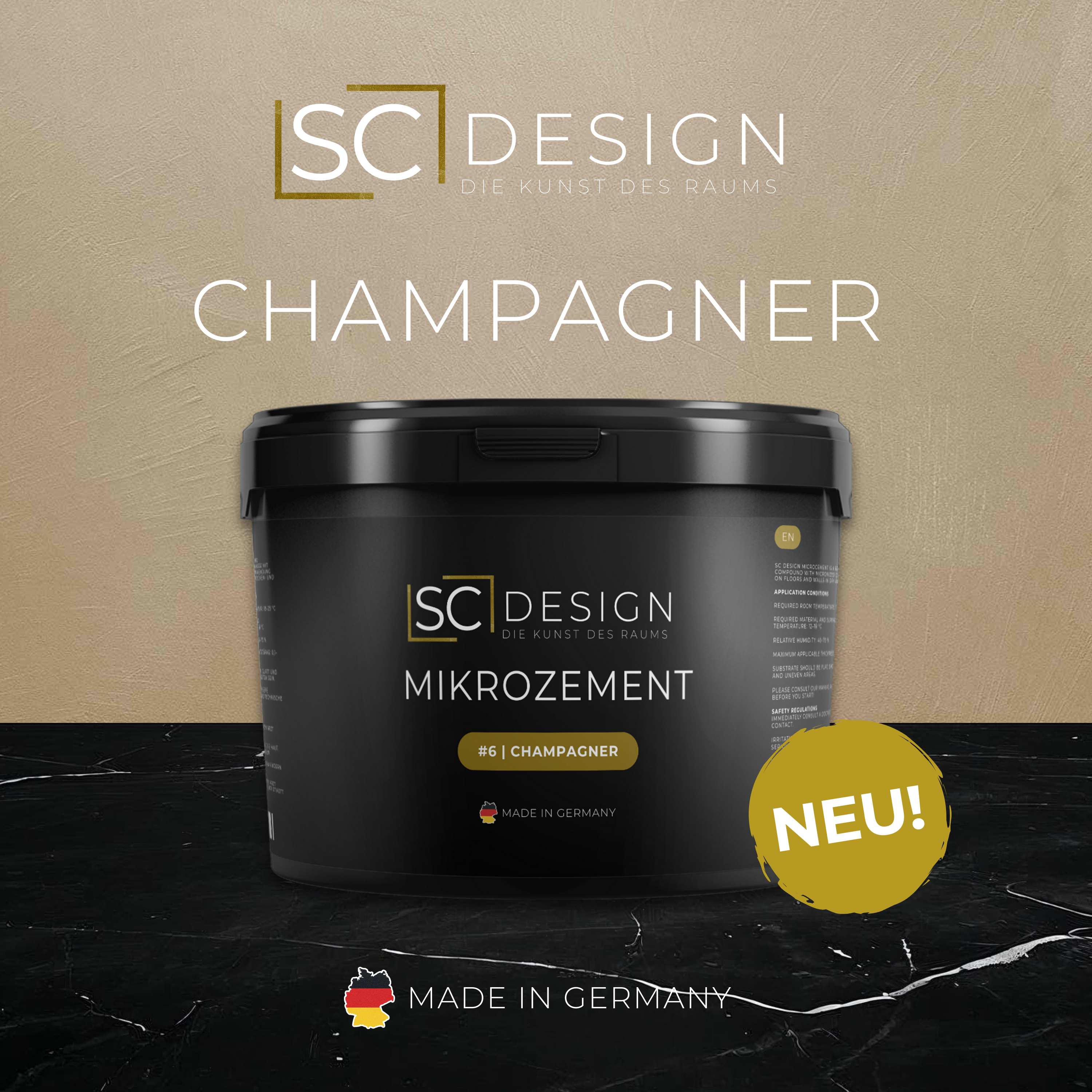 SC Design | Mikrozement | #6 Champagner